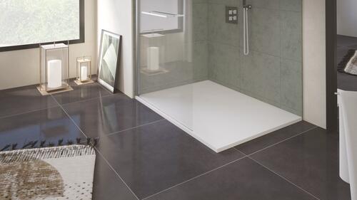 Receveur de Douche résine de synthèse Nola blanc 80x140